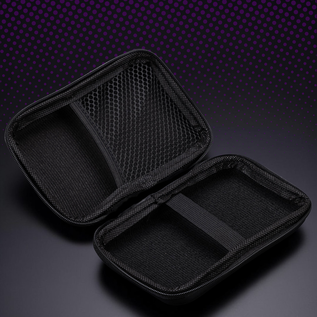 Durable Portable Gaming Console Protective Travel Case with Accessory Storage